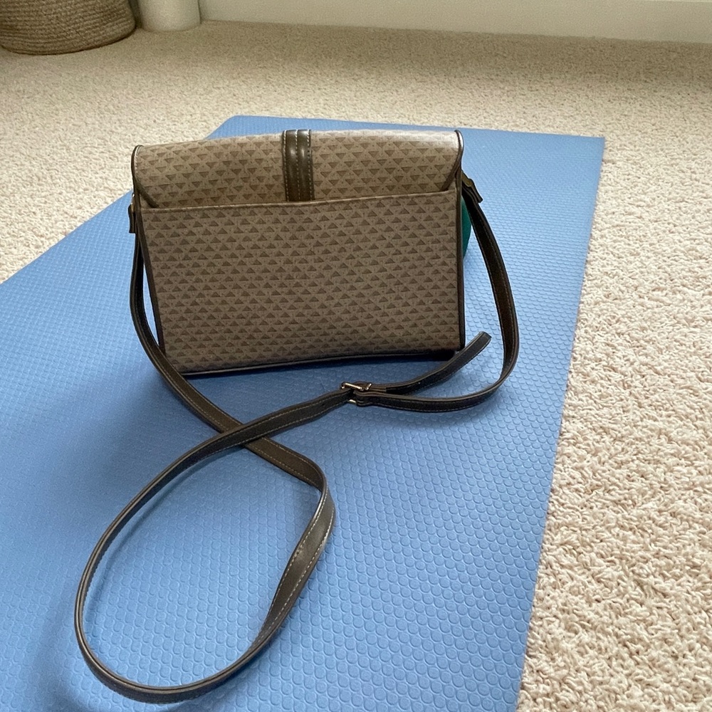 Vintage Liz Claiborne Purse - Grey and Cream - Picture 5 of 10